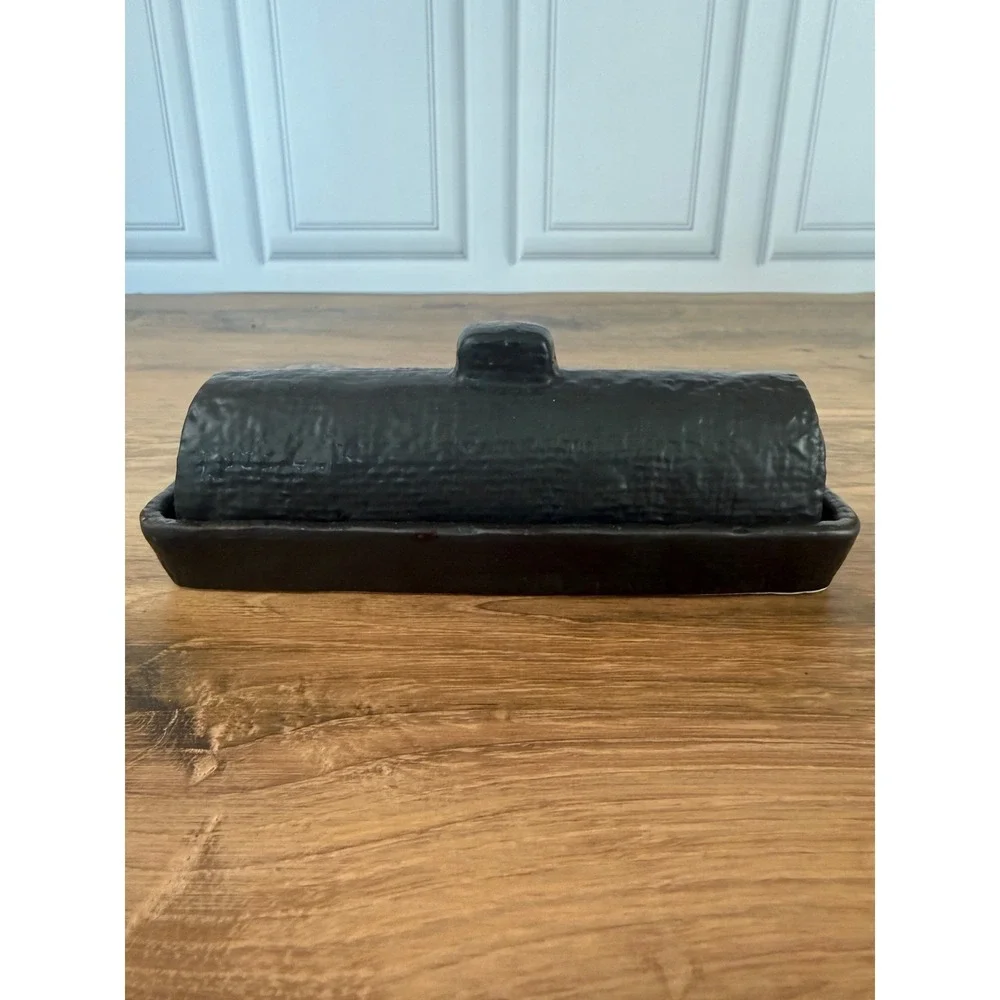 Badgley Mischa‎ Modern Black Textured Ceramic 7.5